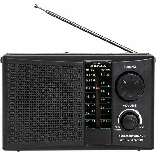 Радиоприемник SUPRA ST-19U черный 161700₽