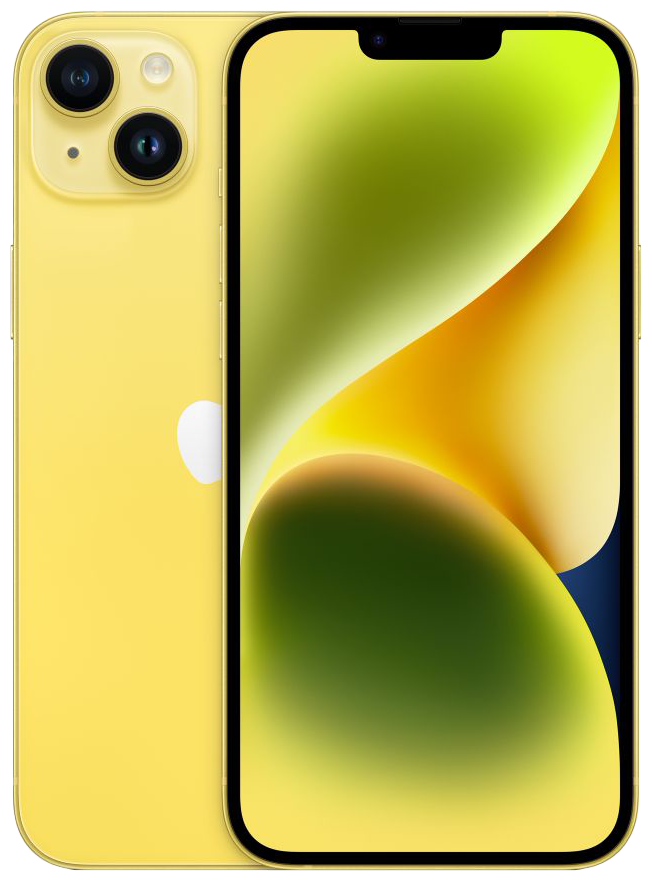 Смартфон Apple iPhone 14 Plus 256 ГБ, Dual: nano SIM + eSIM, желтый