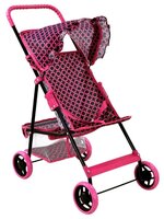 Прогулочная коляска Buggy Boom Mixy (8008) черный/розовый горошек