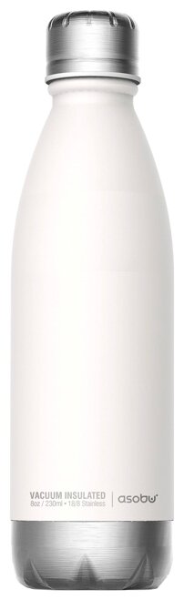 Термобутылка Asobu Central park travel bottle, 0.51 л, белый/серебристый