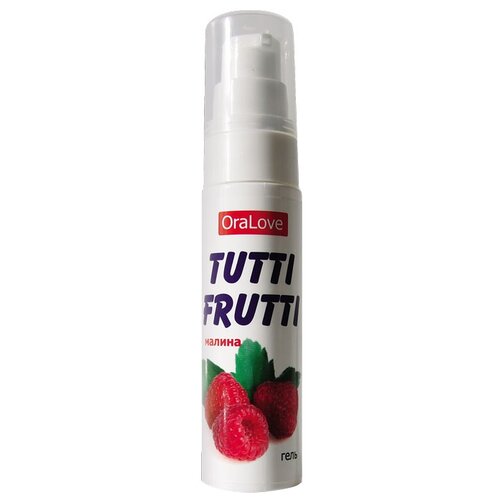 Купить Пробник гель-смазки Tutti-frutti с малиновым вкусом - 4 гр., Биоритм, Интимные смазки