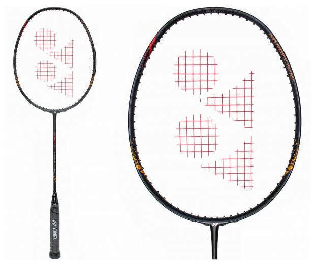 Ракетка для бадминтона Yonex Nanoflare 170 Light (Black/Orange)( с натяжкой)