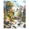 Цветной Картина по номерам ''Горный водопад'' 40х50 см (GX6005) - изображение