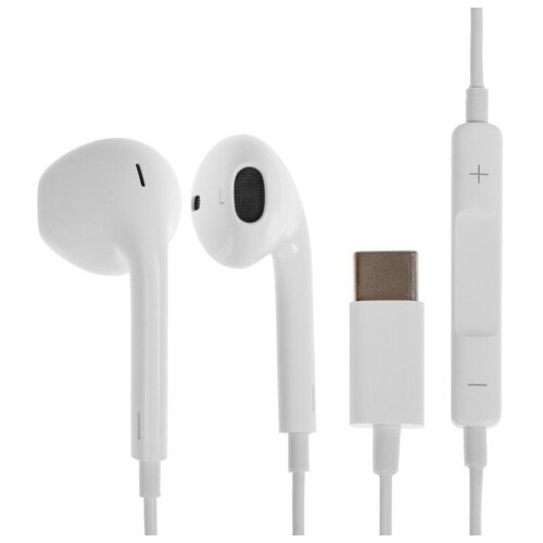 Наушники OXION OX-HS026 вкладыши микрофон разъём Type-C белые 52000₽