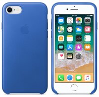 Чехол Apple кожаный для iPhone 8 / 7 bright orange