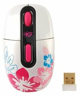 Беспроводная компактная мышь G-CUBE G4A-10D White-Pink USB