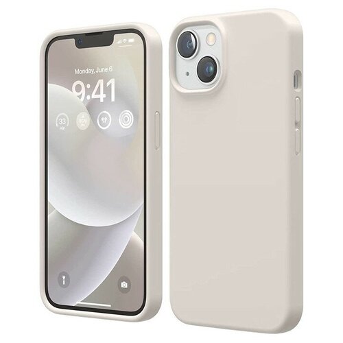 Чехол Elago Soft Silicone для iPhone 14 Plus, бежевый