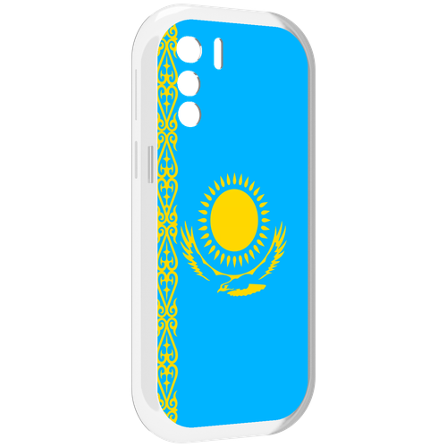 Чехол MyPads флаг Казахстана-1 для UleFone Note 13P задняя-панель-накладка-бампер