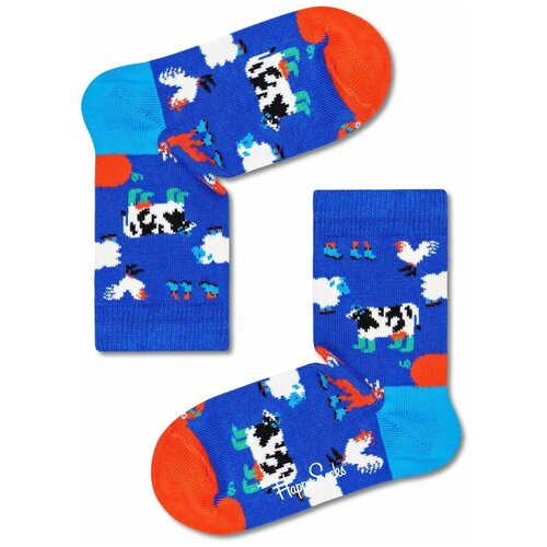 Носки Happy Socks размер 4-6Y, синий, мультиколор носки happy socks размер 4 6y розовый мультиколор