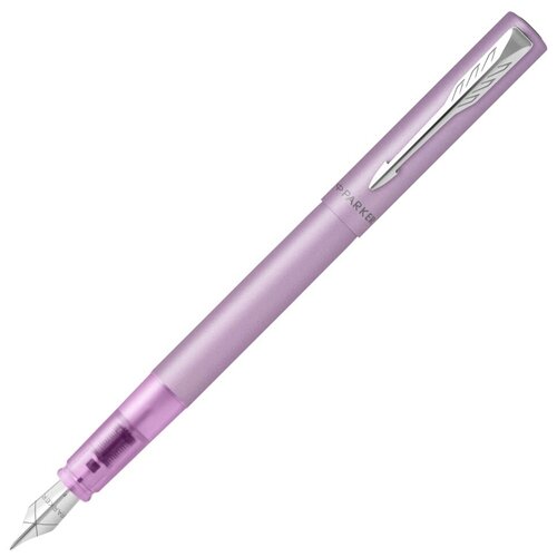 ручка роллер vector black синяя parker Ручка перьевая Parker Vector XL Lilac синяя, 0,8мм, в подарочной упаковке.