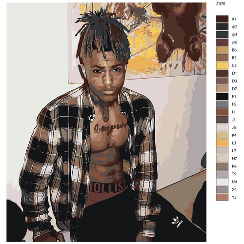 Картина по номерам Z-375 XXXTentacion 40x50