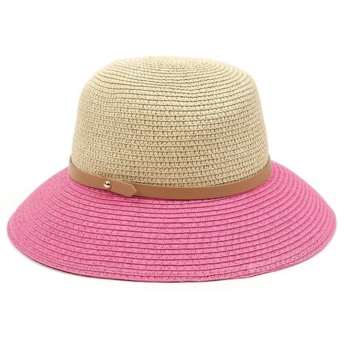 Шляпа FABRETTI летняя, размер One size, розовый