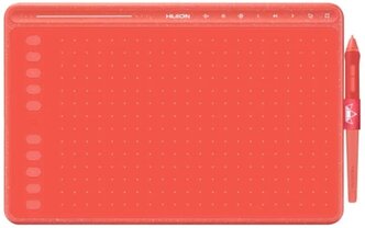 Графический планшет HUION HS611 коралловый красный