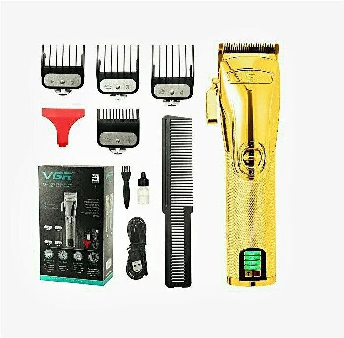 Профессиональная машинка для стрижки волос, бороды и усов VGR V-227 - фотография № 7