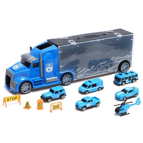 Jin Jia Toys Police Truck, 7695398, синий