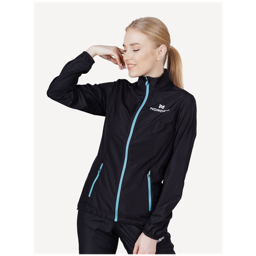 Женская куртка ветровка Nordski Motion (48/L, black-blue)