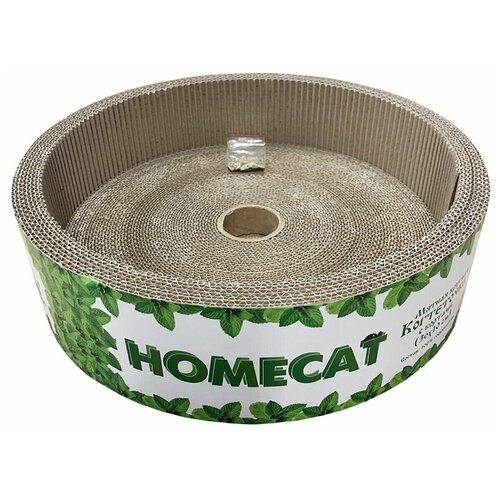 Когтеточка для кошек Homecat Чаша, размер 36x36x8см., Мятная