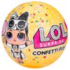 Кукла-сюрприз MGA Entertainment в шаре LOL Surprise 3 Confetti POP Wave 2, 8 см, в ассортименте - изображение