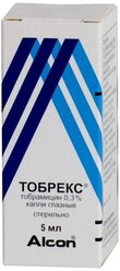 Тобрекс капли гл., 0,3%, 5 мл