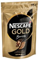 Кофе растворимый Nescafe Gold Barista с молотым кофе, пакет 400 г