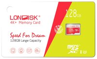 Карта памяти Londisk 4K+ microSDXC Class 10 UHS-I U3 128GB