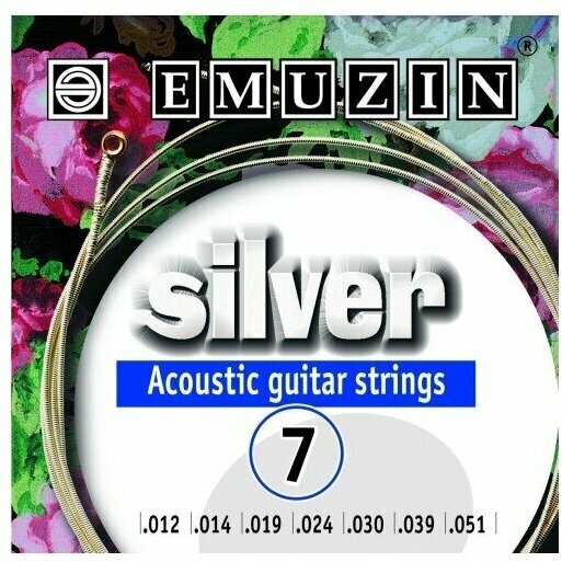 EMUZIN SILVER / 7А222 струны для 7-струнной акустической гитары