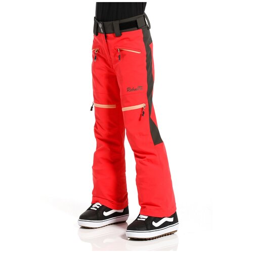 Горнолыжные брюки Rehall для девочек, карманы, размер 176, красный