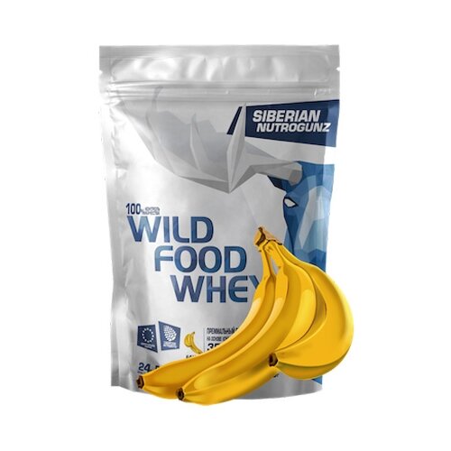 Протеин Siberian Nutrogunz Wild Food Whey, 900 гр., банан