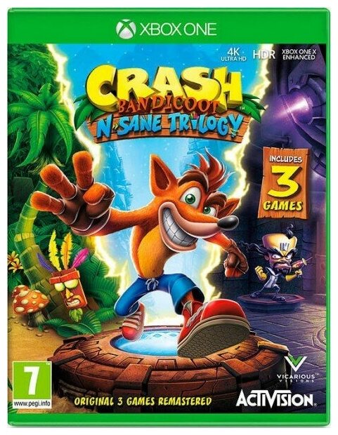 Игра Crash Bandicoot N’sane Trilogy (Xbox, английская версия)