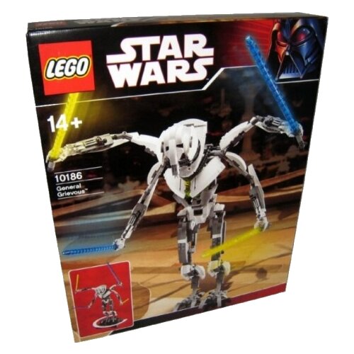 LEGO Star Wars 10186 Генерал Гривус, 1085 дет. настольная игра star wars destiny стартовый набор генерал гривус арт 181947 шоколад кэт 12 для геймера 60г набор