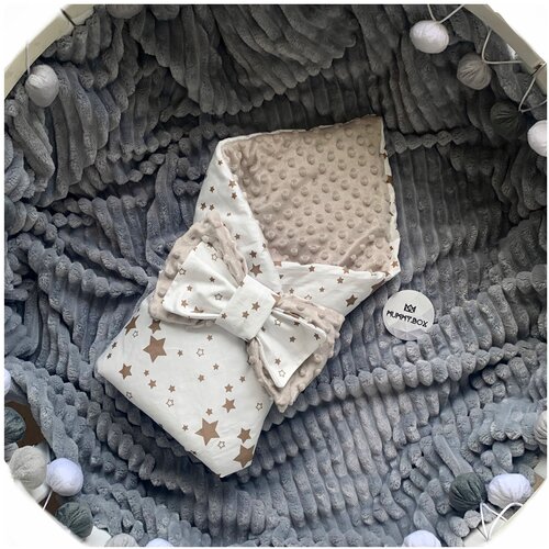 Конверт - одеяло на выписку MUMMY.BOX летний, для новорождённых в кровать, в коляску для малышей