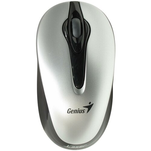 Мышь Genius Traveler 620, лазерная, радиоканал, USB, (1200dpi), беспроводная, серебристая genius micro traveler 9000r v3 240мач синий