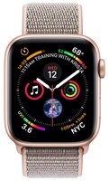 Часы Apple Watch Series 4 GPS + Cellular 44mm Aluminum Case with Sport Loop серый космос/черный