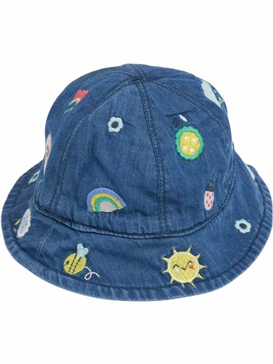 Панама mothercare Cap для девочек, размер 6-12M, синий