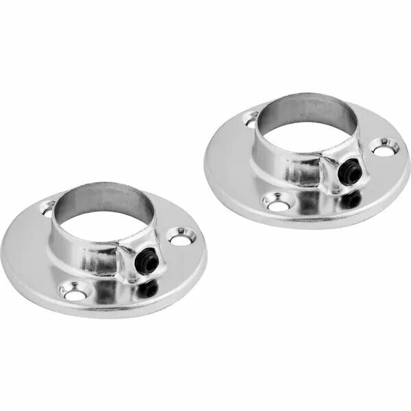 Держатель трубы ⌀25 с фиксатором хром 2 шт