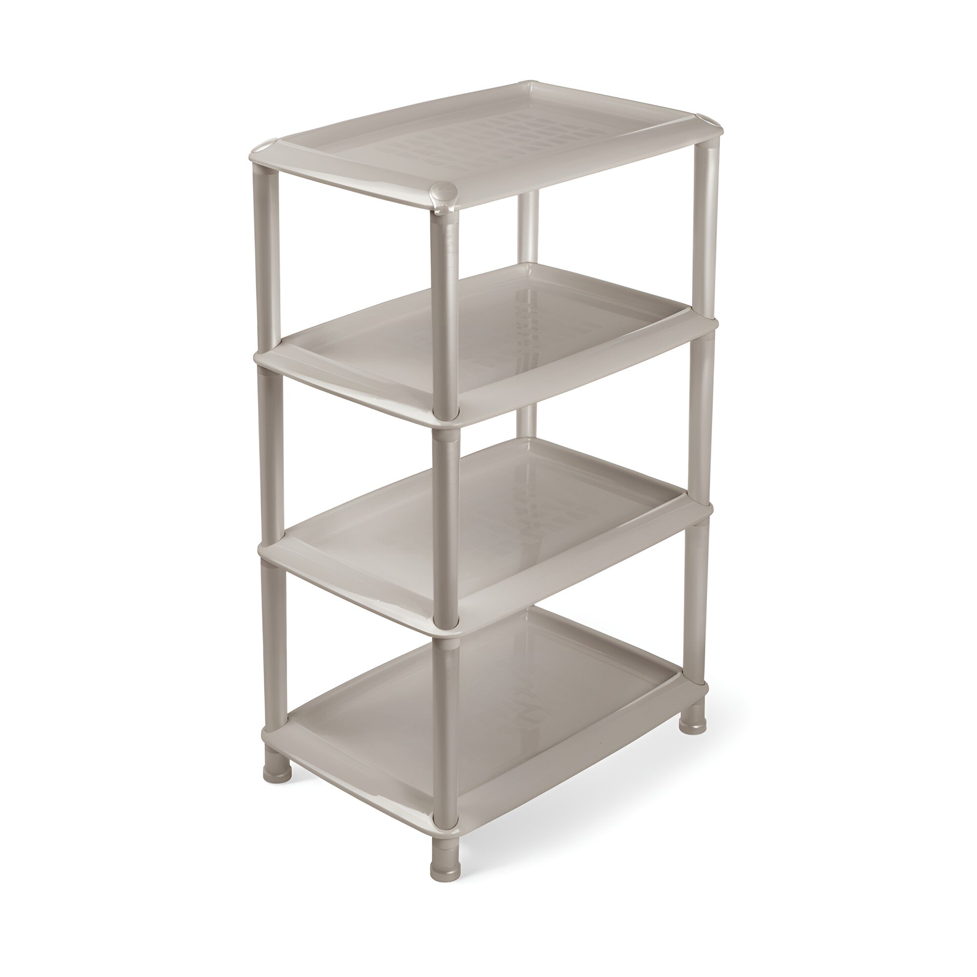 Этажерка Martika Джета 4 полки 440 x 310 x 769 мм коричнево-серая