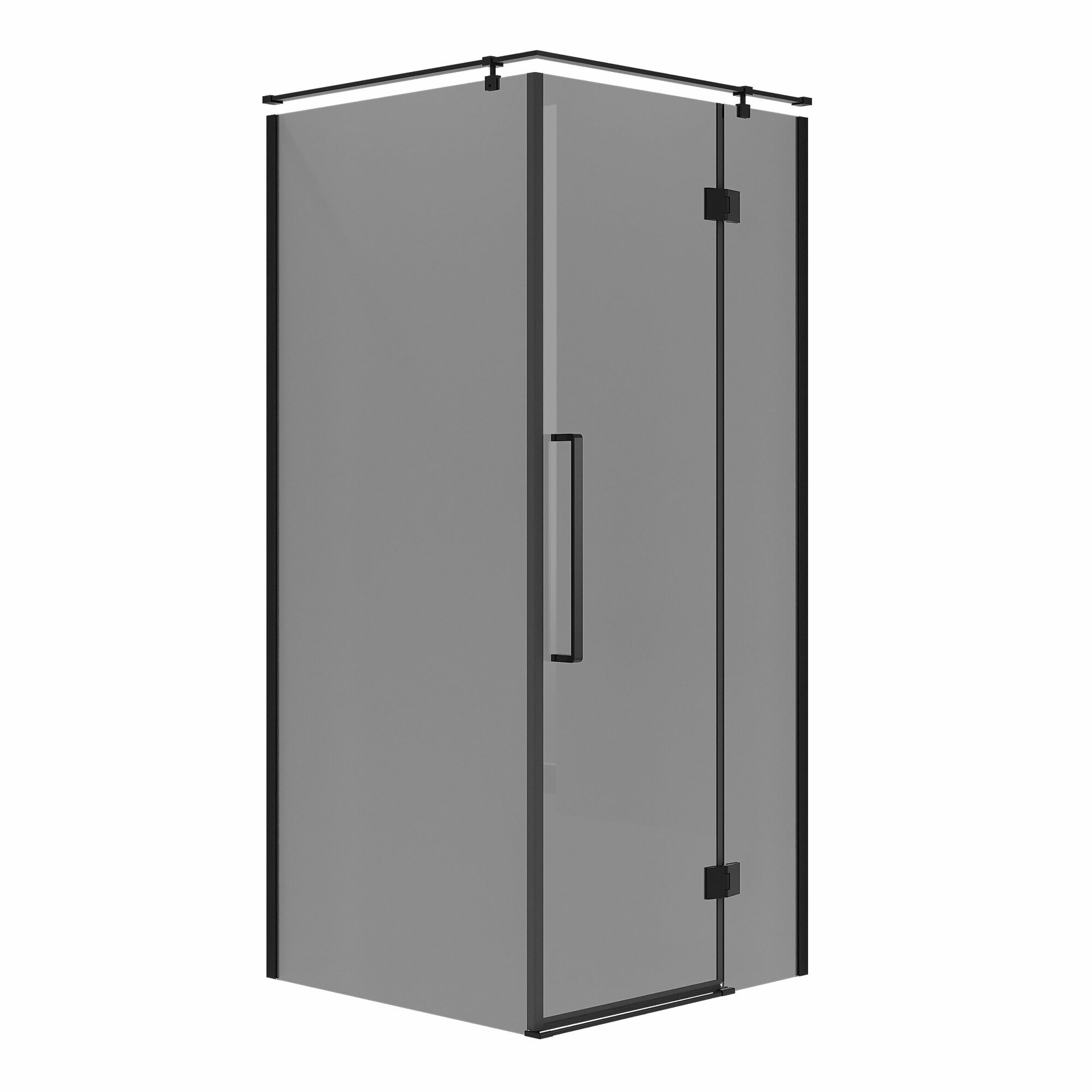 Душевое ограждение Niagara Nova NG-2831-34BLACK (90х90х195) квадрат черный матовый дверь распашная стекло тонированное1 место