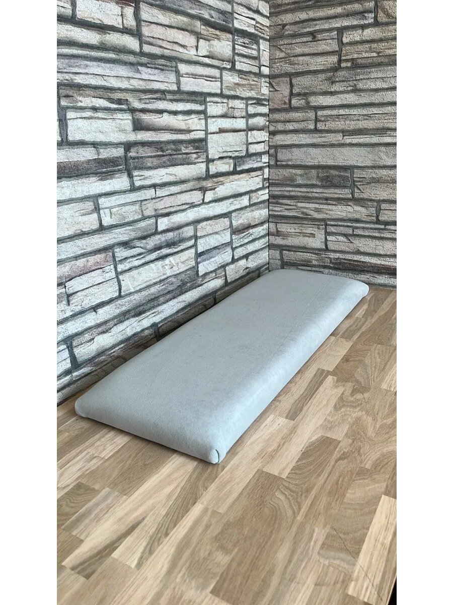 Сидушка на банкетку, обувницу, Студия кованой мебели Нива, размер 70х28 см, цвет голубой лед — фото 1