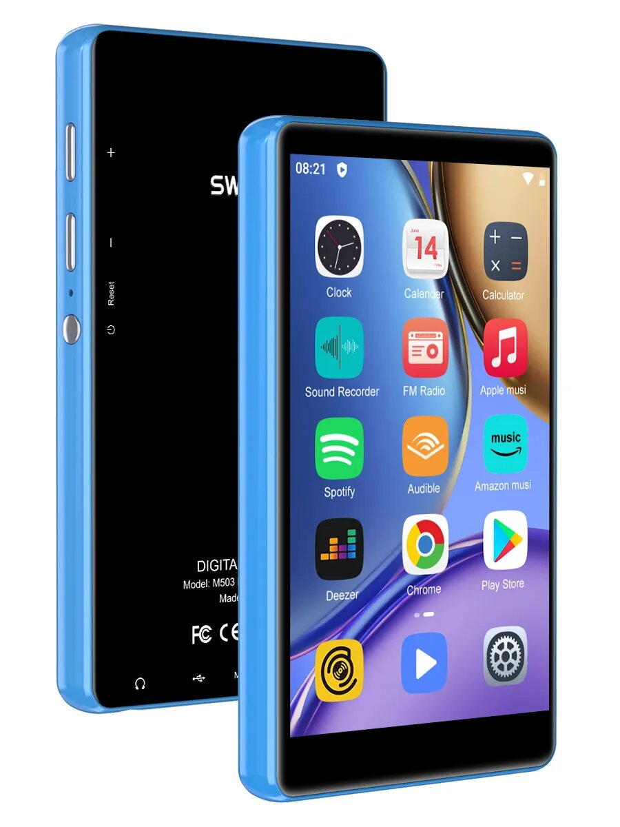 MP3-плеер 80 Гб с Bluetooth и WiFi с картой памяти