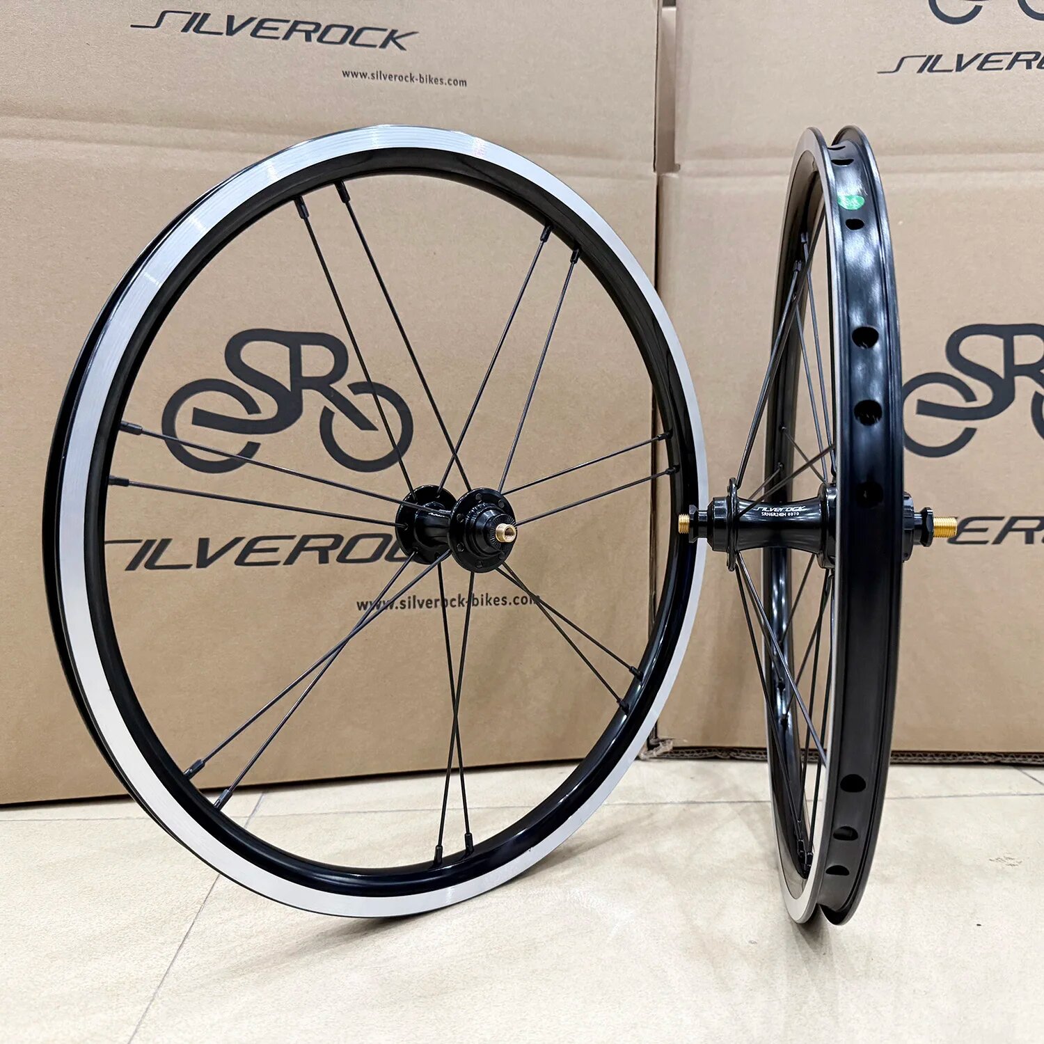 SILVEROCK Тайваньский обод из сплава внешние 7-скоростные колеса 16 дюймов 1 3/8 дюйма 349 ободный суппорт тормоз для Brompton тройная складная велосипедная колесная пара BL SLF14 R21