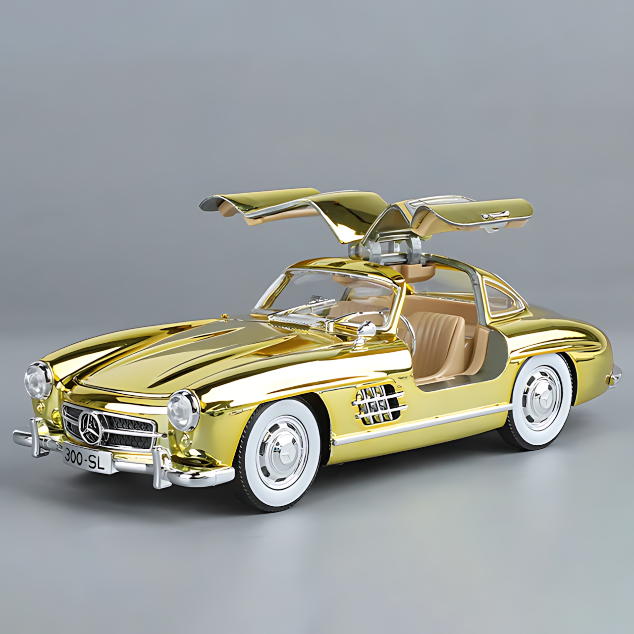Модель масштабной машины Jinlifang "Мерседес-Бенц" 300SL, 1:24, ретро, металл