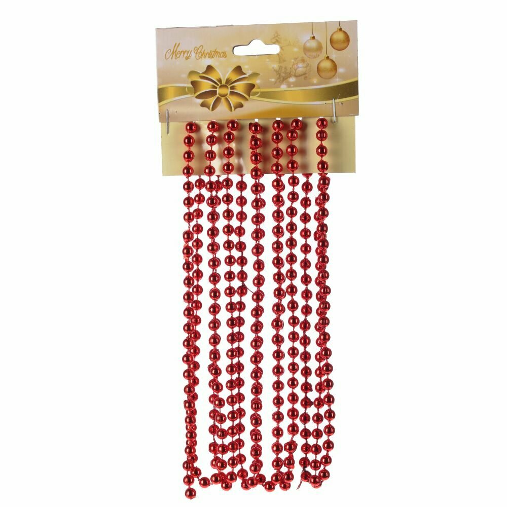 Украшение новогоднее Бусы D6 мм L27 м KSM-722763