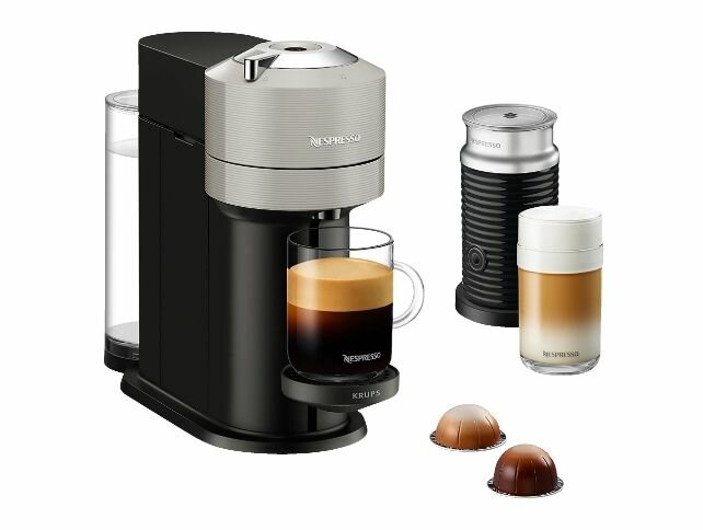 Капсульная кофемашина Krups Nespresso Vertuo Next XN911B, Light Grey
