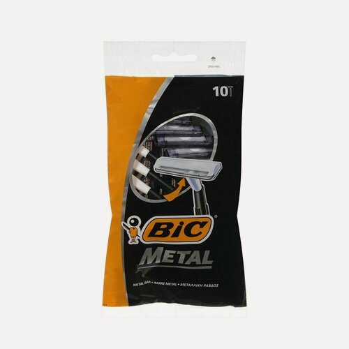 Изображение товара Bic Metal мужские одноразовые станки 1 лезвие 10 шт