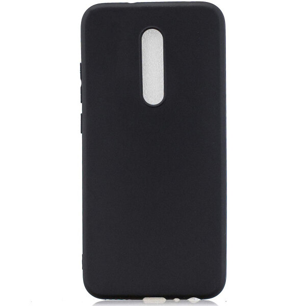 Защитный черный матовый чехол для Xiaomi Redmi 8 с защитой камеры (бампер/ накладка)