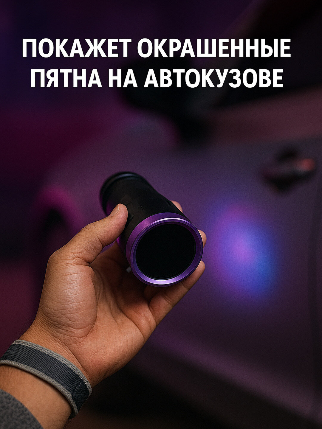 Сверхмощный ультрафиолетовый фонарь 180 Вт, 3 XHP Светодиода, четырёхсекционные