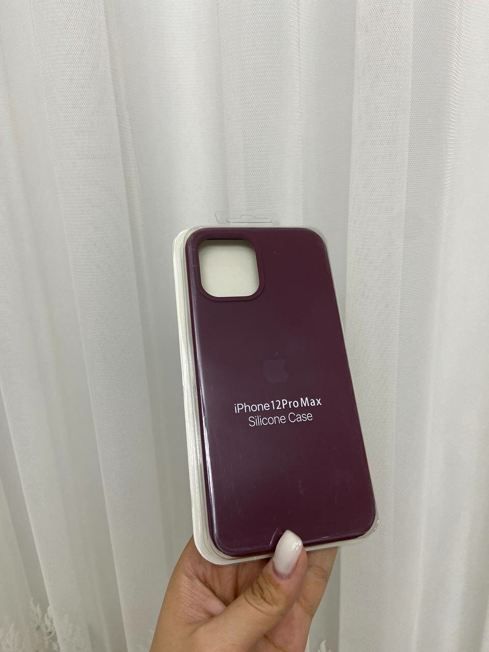 Чехол "Бордовый", для iPhone 12 Pro Max, силикон, матовый, противоударный