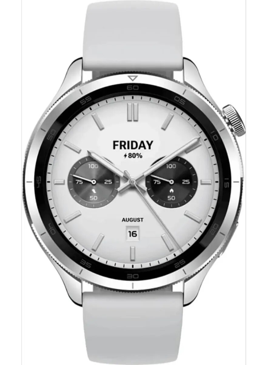 Смарт-часы Watch S4 47мм 1.43" AMOLED Серебристый — фото 1