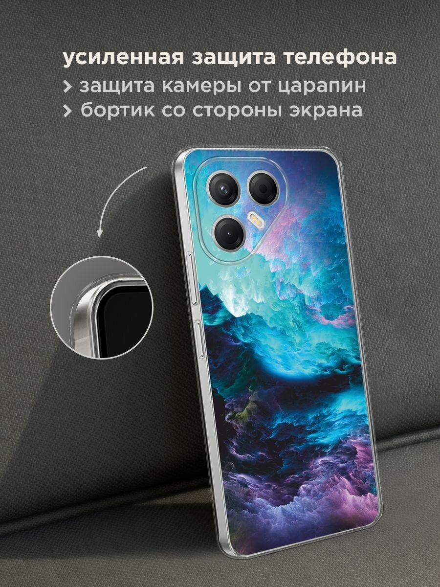 Чехол на Tecno Pova 7 5G / Текно Пова 7 5G с принтом "Бирюзовое небо" — фото 1