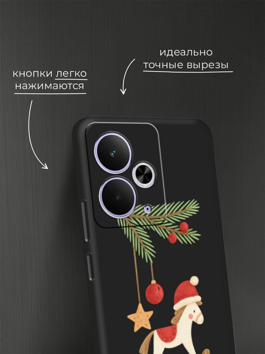 Чехол на Realme 14T / Реалми 14Т с принтом "Игрушка лошадка" — фото 1
